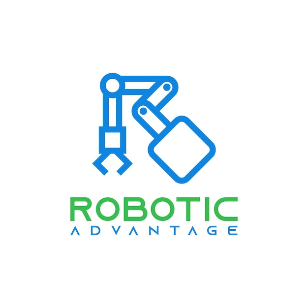 logotipo robótico avanzado para la construcción