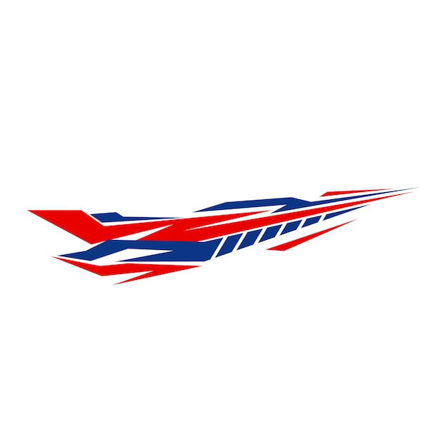 un logotipo rojo y azul para una compañía que dice un pájaro