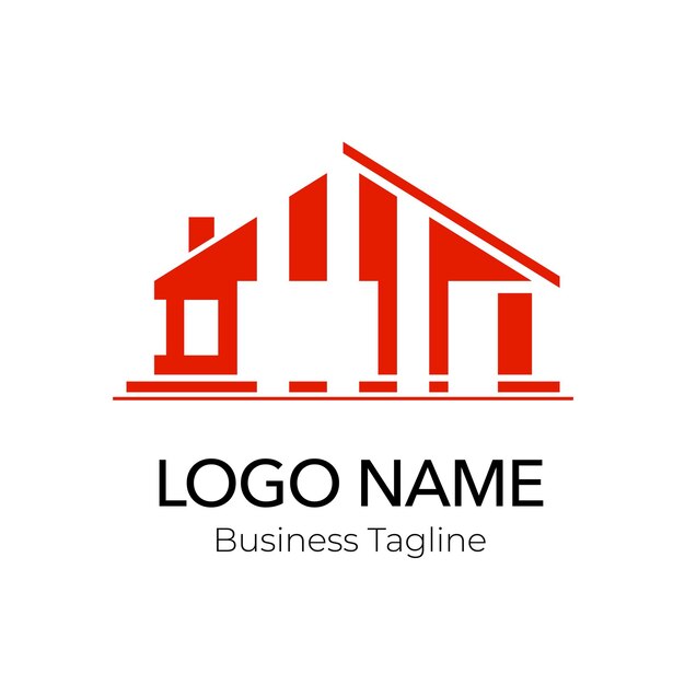 El logotipo rojo de la Compañía Inmobiliaria
