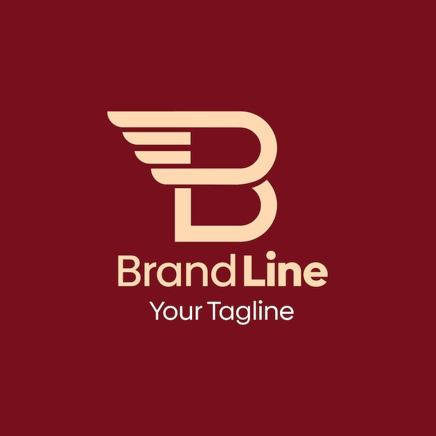 un logotipo rojo con un logotipo para su nombre línea línea línea