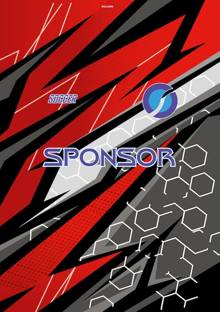 un logotipo rojo y negro para el deporte