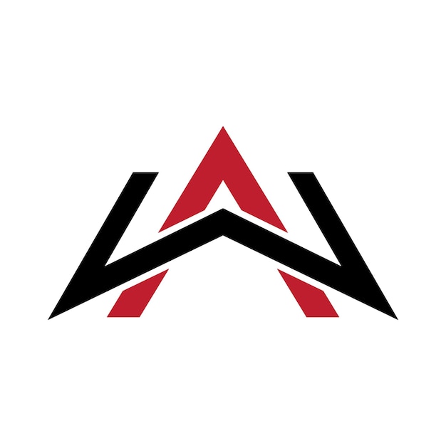 un logotipo rojo y negro con una letra roja a