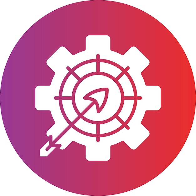 un logotipo rojo y púrpura con un círculo rojo con una cruz en él