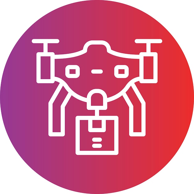 un logotipo rojo y rosa con un logotipo Rojo y Blanco con un robot en él