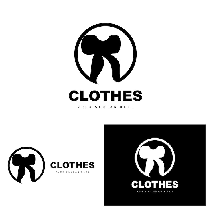 Vector logotipo de ropa estilo simple diseño de camisa tienda de ropa vector moda negocio marca e icono de plantilla