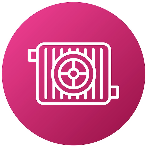 Vector un logotipo rosa y blanco con una imagen de un reloj en él