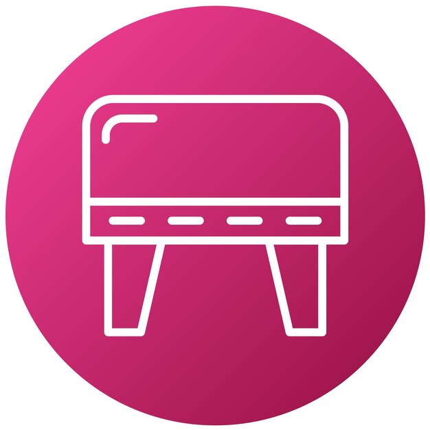 un logotipo rosa con un fondo rosa con un monitor de televisión en él