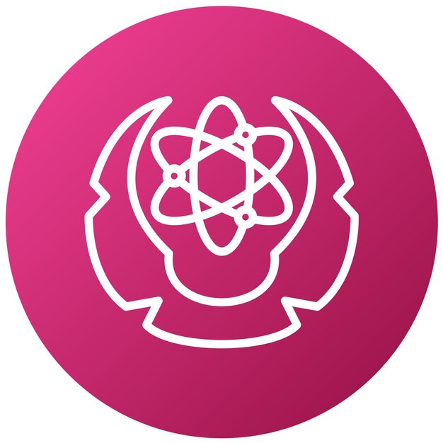 un logotipo rosa y púrpura con un diseño circular en el centro