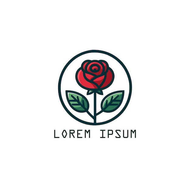 Vector un logotipo de rosa para su marca