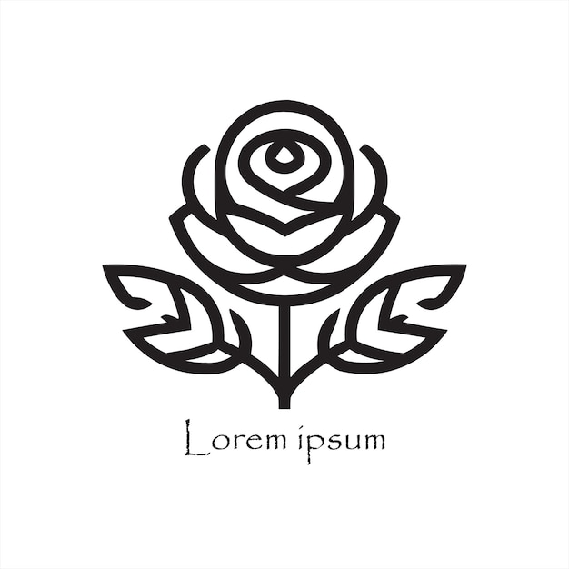 un logotipo de rosa para su marca