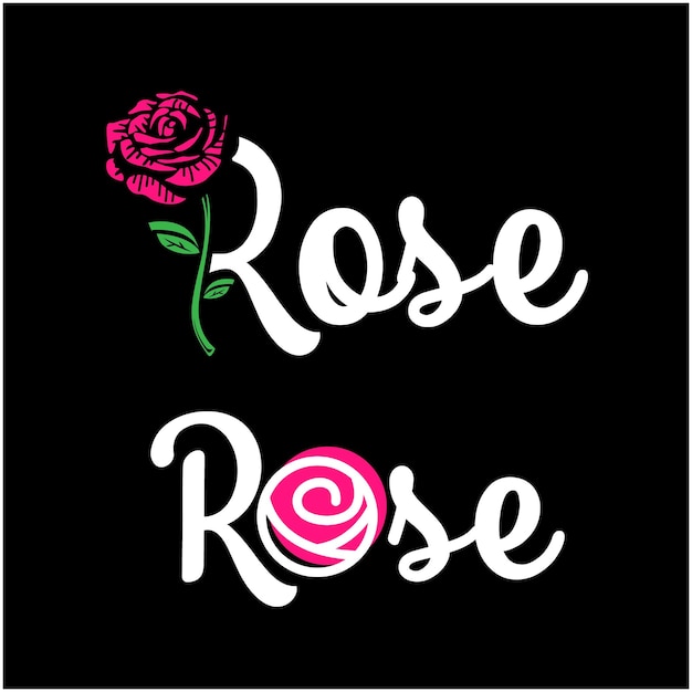 El logotipo de ROSE WORD y PATEL