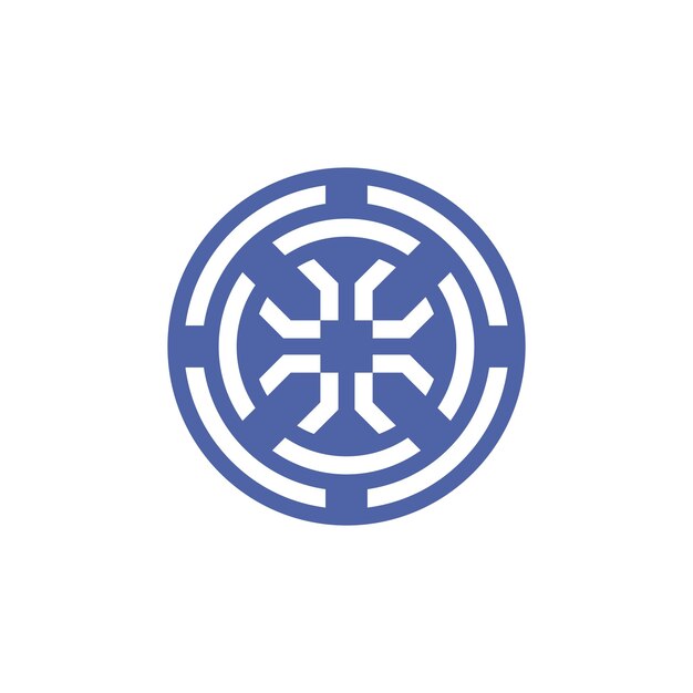 El logotipo del rotor de tecnología de núcleo moderno