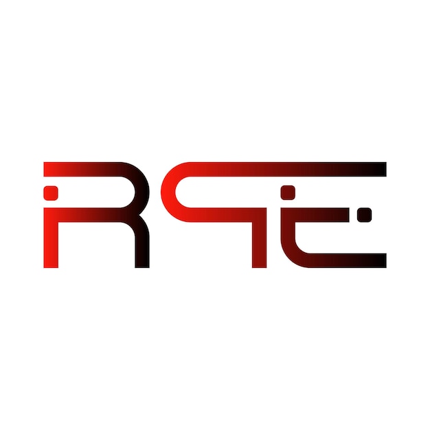 El logotipo de RPE es una tipografía abstracta, un diseño vectorial moderno y minimalista.