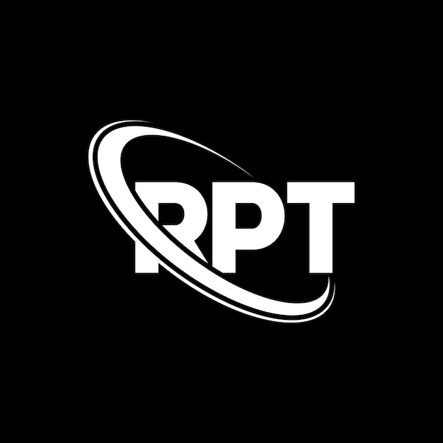 Logotipo RPT RPT letra RPT letra diseño logotipo iniciales RPT logotipo vinculado con círculo y mayúscula monograma logotipo RPT tipografía para negocios de tecnología y marca inmobiliaria