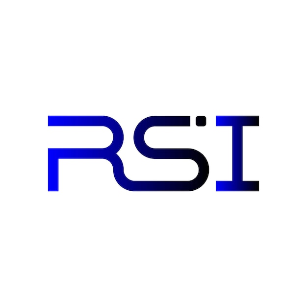 Logotipo RSI tipografía abstracta diseño vectorial minimalista moderno y sencillo