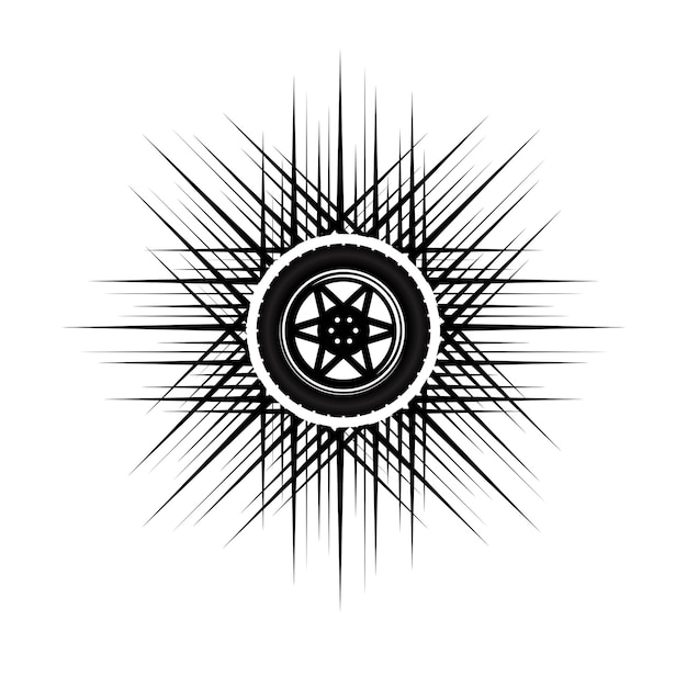 logotipo de rueda de coche