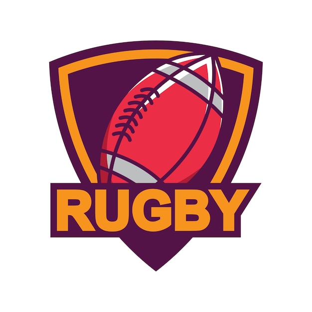 Logotipo de rugby, american logo sport