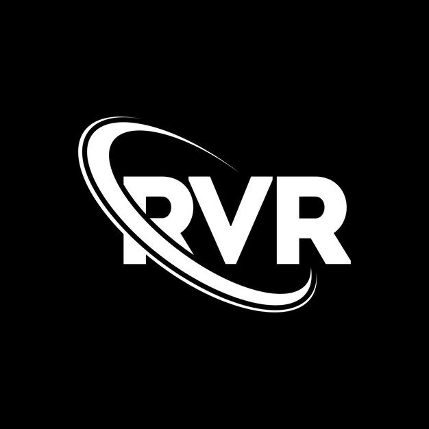 Logotipo RVR RVR letra RVR letra logotipo diseño iniciales RVR logotipo vinculado con círculo y mayúscula monograma logotipo RVR tipografía para negocios de tecnología y marca inmobiliaria