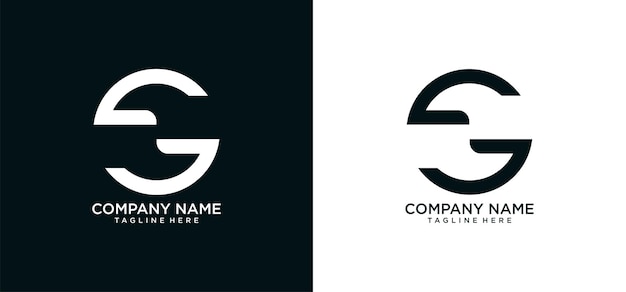 logotipo S diseño abstracto