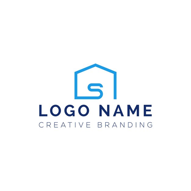 Logotipo S minimalista para la marca y la identidad