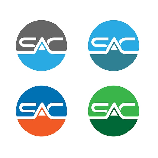 Logotipo SAC para un diseño de sobre para un diseño inicial