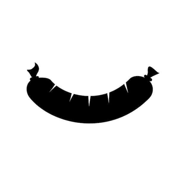 Logotipo de salchicha negra