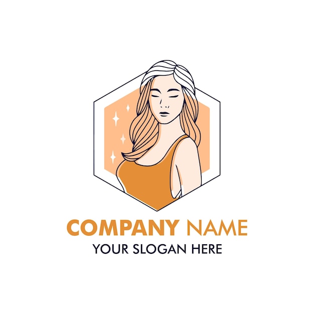 Logotipo de salón de belleza en vector para empresas