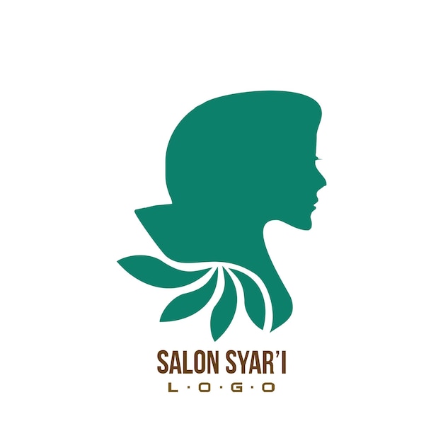 Logotipo del salón syar'e islámico para fines de tarjetas de felicitación