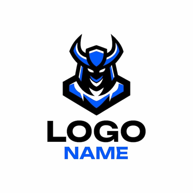 El logotipo de Samurai Warrior Esports para equipos de juegos y comunidades en línea