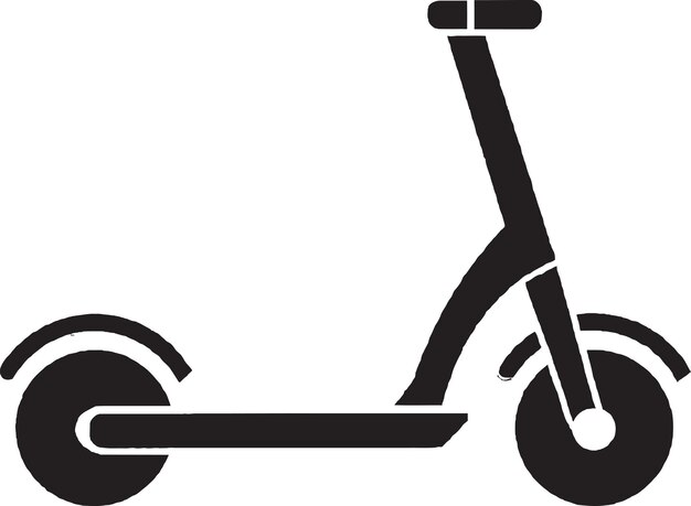 Logotipo de scooter audaz y vibrante con un relleno degradado