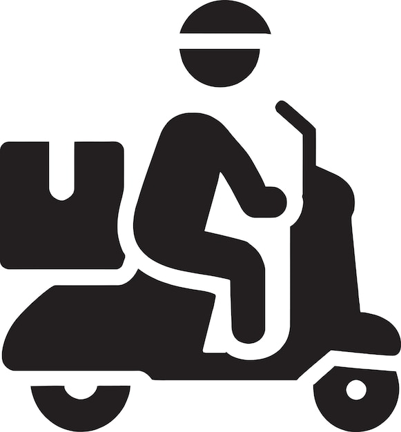 Logotipo de scooter de inspiración retro con una paleta de colores apagados