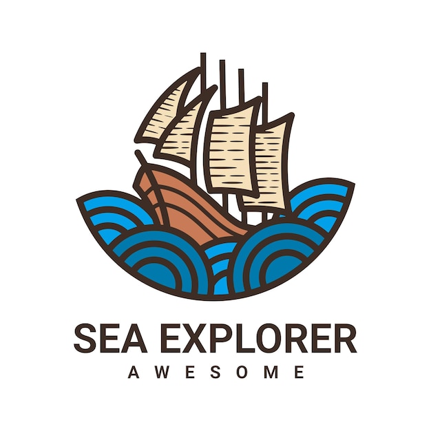 Vector logotipo de sea explorer