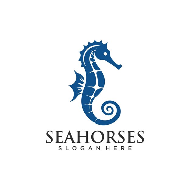 Vector el logotipo de seahorse