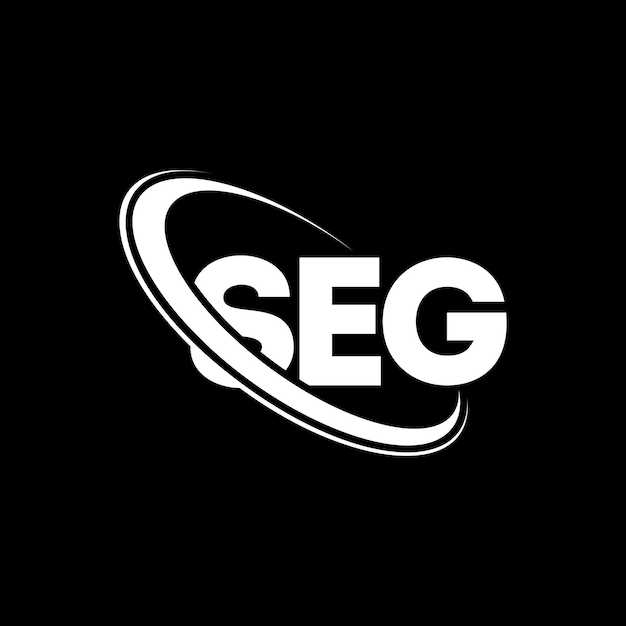 Logotipo de SEG SEG letra SEG diseño de logotipo de letra Iniciales Logotipo SEG vinculado con círculo y monograma en mayúscula Logo SEG tipografía para negocios tecnológicos y marca inmobiliaria