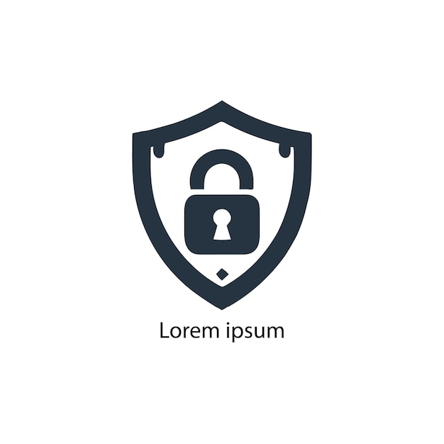 logotipo de seguridad en fondo blanco
