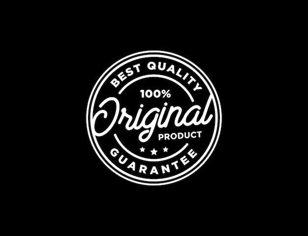 Logotipo del sello del sello de goma del producto original