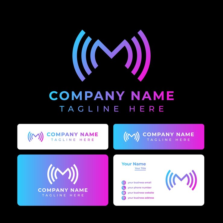 Vector logotipo de la señal de la letra m, adecuado para cualquier negocio relacionado con la señal.