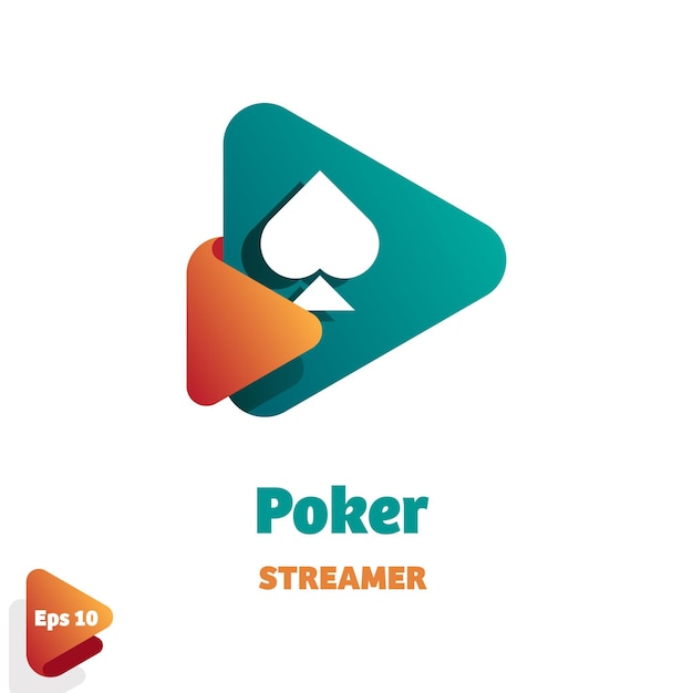 Logotipo de serpentina de póquer