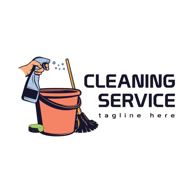 Logotipo del servicio de limpieza