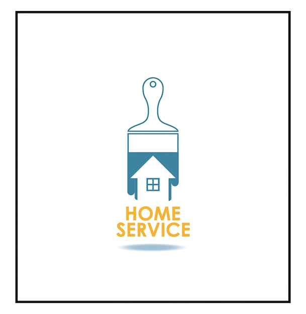 Logotipo de servicios para el hogar, reparación del hogar