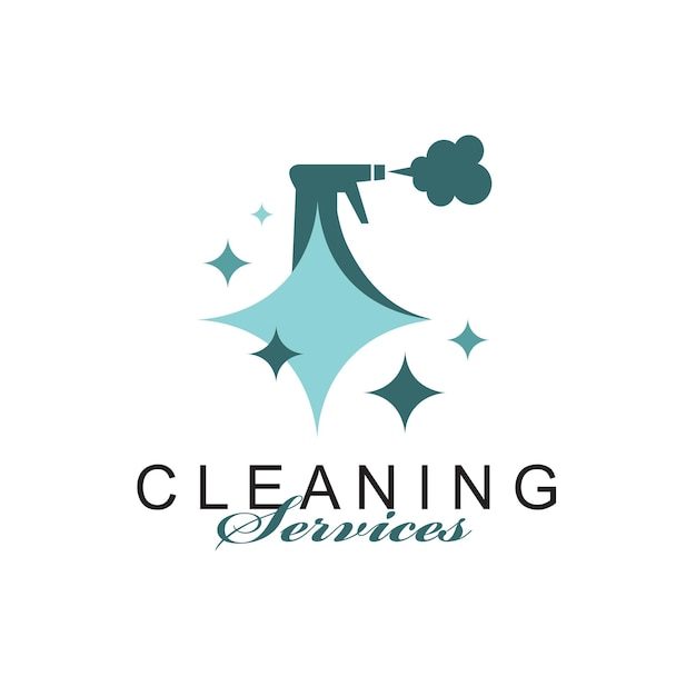un logotipo para los servicios de limpieza para los servicios De limpieza