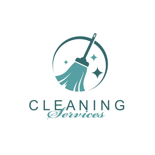 un logotipo para los servicios de limpieza
