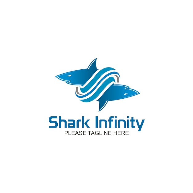 Vector logotipo de shark infinity