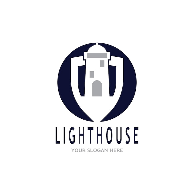 Logotipo de signo de icono de faro simple