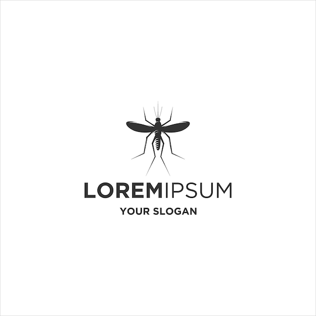 Logotipo de silueta de animal mosquito