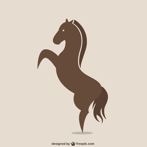 Logotipo de silueta de caballo