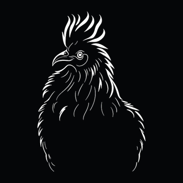 logotipo de la silueta del gallo