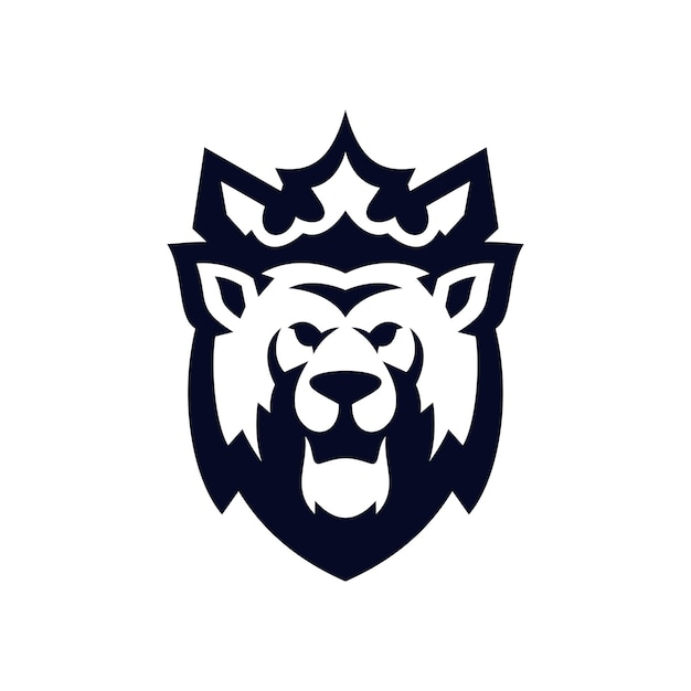 El logotipo de la silueta del tigre vectorial