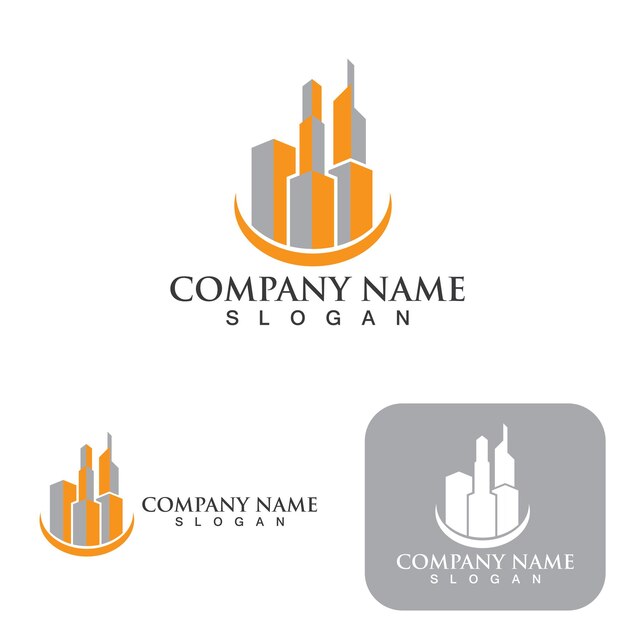 Logotipo y símbolo de la casa y la construcción