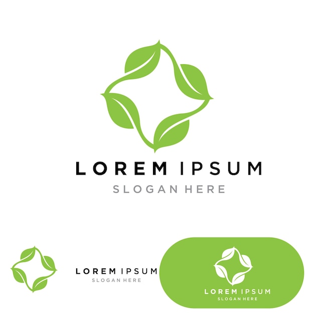 Logotipo y símbolo de cuidado familiar.